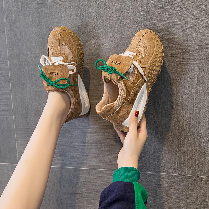 Autumn new pig Babi thick-soled casual fashion sports versatile outer wear soft-soled women's shoes women