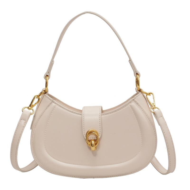 

New bag women s simple messenger bag women s bag texture fashionable saddle bag women are popular today белый