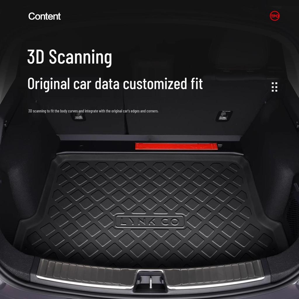Lynk & Co 02 Hatchback Trunk Mat - Custom Car Interior Rear Trunk Protector