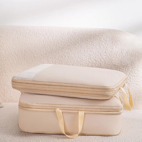 Bolsa de almacenamiento de 3 uds/4 Uds., conjunto de bolsas de embalaje de viaje, organizador de ropa de equipaje con doble cremallera para viajes de negocios y vacaciones