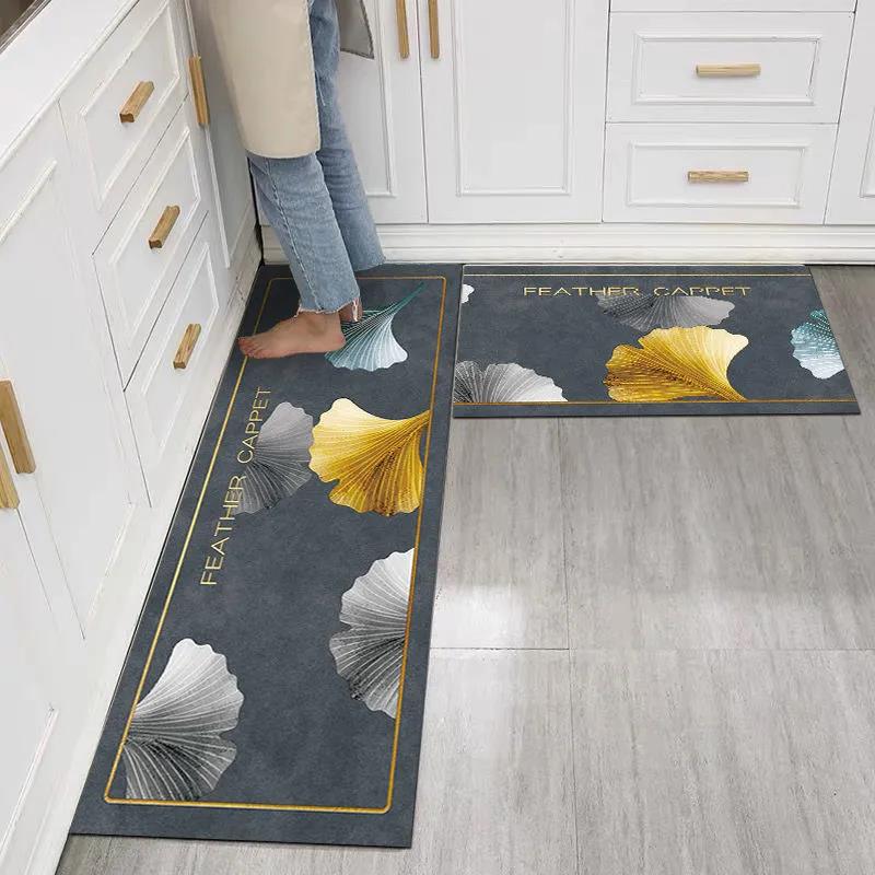 Kitchen Carpet Nordic Style Water Absorption Home Decor Rugs Area Floor Mat