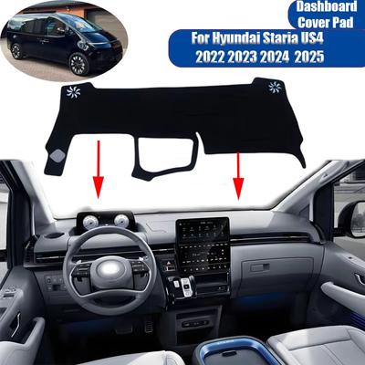 Car Dashboard Cover Pad for Hyundai Staria US4 2025~2025 2025 2025 Mat Liner Caerpet Anti-Slip Anti-sun Rug Carpet Accessories