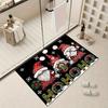 Santa Claus Merry Christmas Doormat for Bathroom Anti-slip Carpet Bedroom Mat Entryway Floor Mats Kitchen Home Decorations
