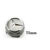 KUV1  C200 E200 New 2025 For Mercedes Benz 1PCS 75mm Car Wheel Center Hub Caps Cover For Mercedes Benz B/C/E/S Class A Class C200L GLC