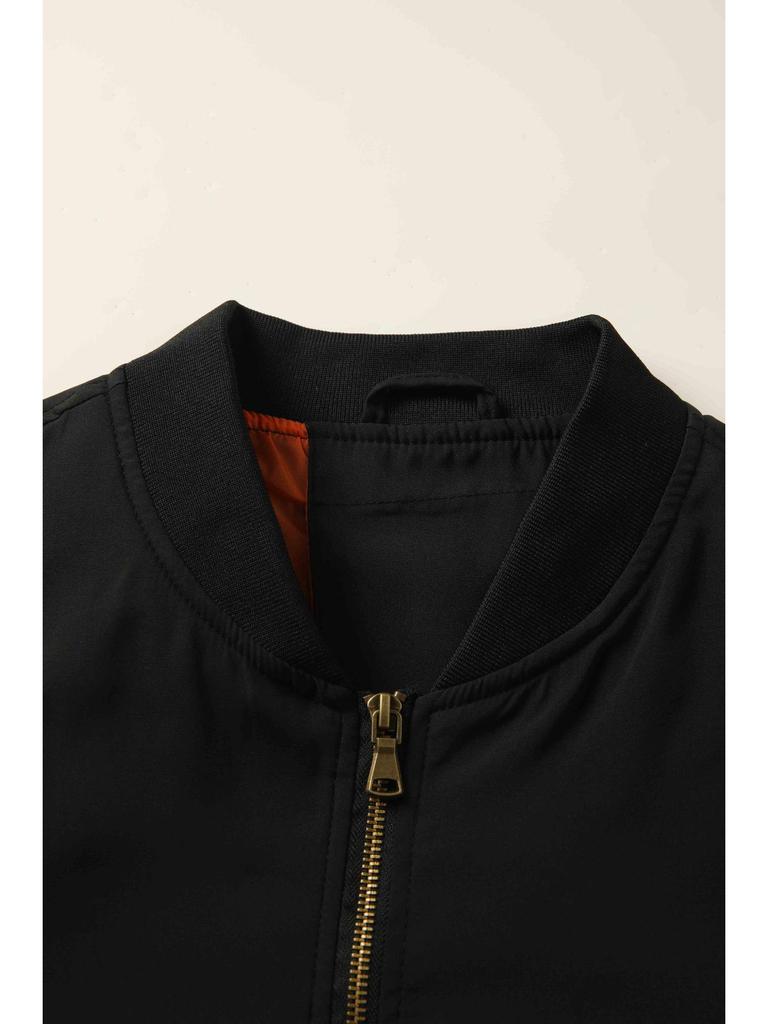 Men's Casual Stand Collar Pilot Jacket: Spring/Autumn Zipper Design, European Fit, Invoicing Available
