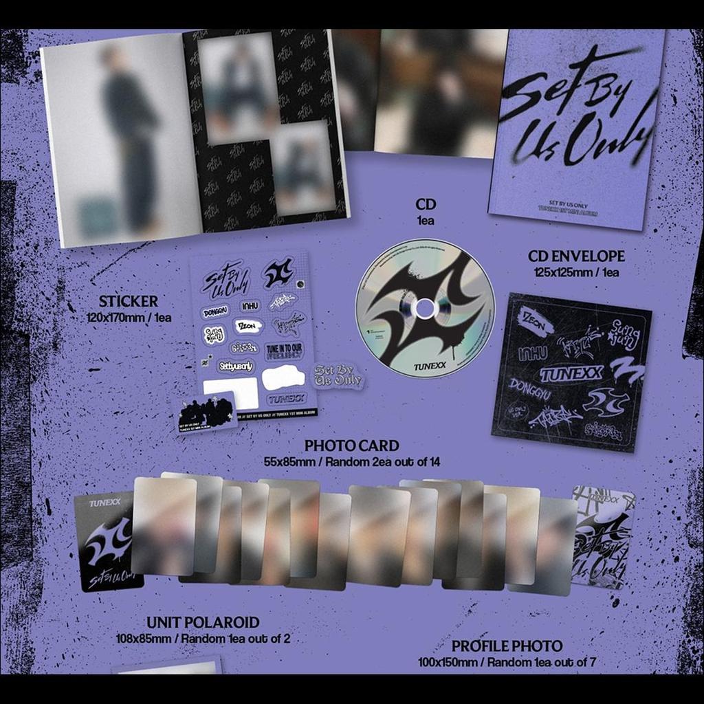 TUNEXX [SET BY US ONLY] 1st Mini Album (UNSET Ver. / US ONLY Ver.) + Free Gift
