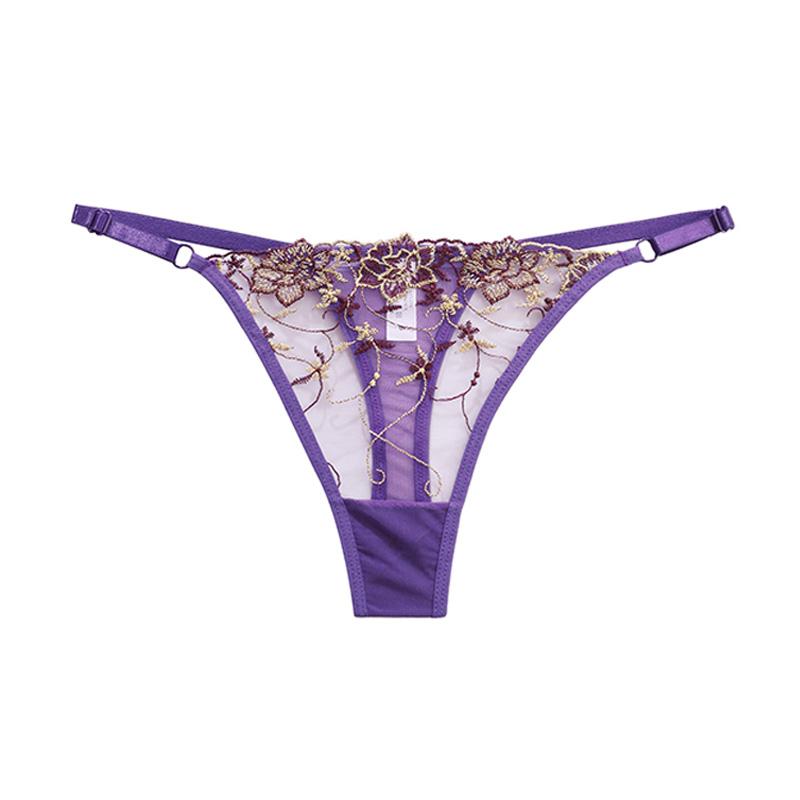 Dámské krajkové kalhotky Sexy Hollow Out G-String tanga 146