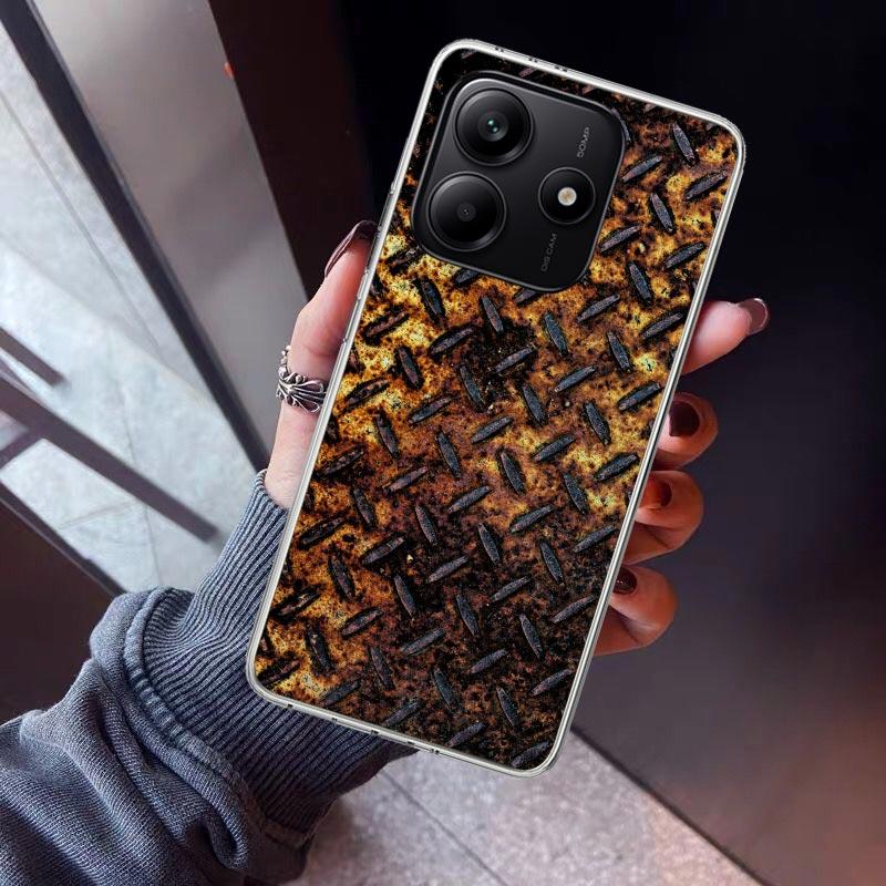 Vintage Industrial Style Rusty Pattern Phone Case For Xiaomi Redmi Note 15 14 14S 13 12S 12 Pro Plus 11S 11 10S 10 4G Cover 11E