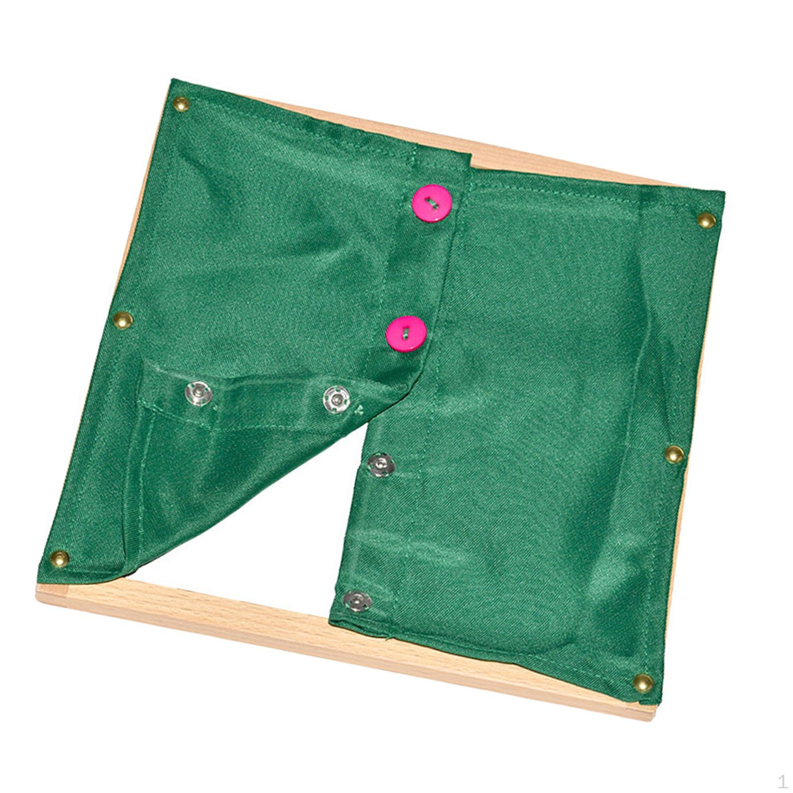 

Children s Activity Board: Dressing Frame, Learning to Dress Toy, Fine Motor Skills Snap fastener
