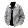 Korean Retro Wellington Gradient Jacket, Plus Velvet, Loose Fit - Trendy Men's Autumn/Winter Style