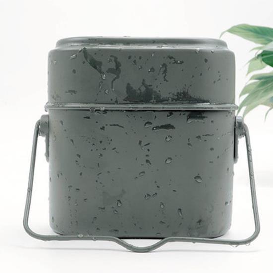  Mess Tin Multifunktions-Lunchbox aus Aluminiumlegierung in der richtigen Größe für Camping im Freien 