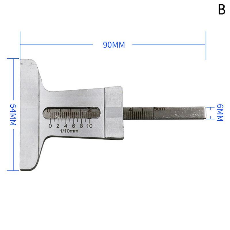 

Измеритель глубины протектора автомобильной шины из нержавеющей стали, линейка, штангенциркуль, измерительный прибор 0-50mm