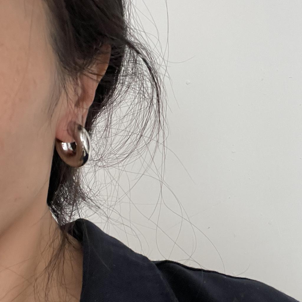 Xiaomi 925 Sterling Silver Earrings For Women Trendy Simple Heavy Circle Earring Jewelry Prevent Allergy Party Christmas Accessories