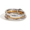 Minimalism Multi-Link Connected Ring, Chunky Gold Plated Ring, Ring Set, Eternity Women Fashion Zircon Gifts