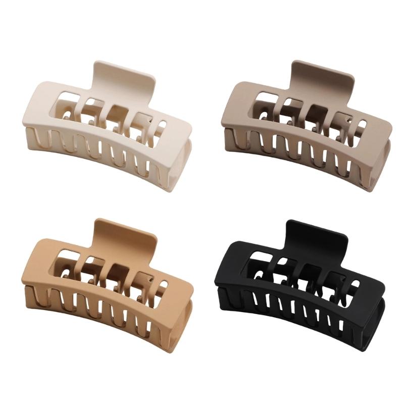 Square Plastic Hair Claw Clip For Women Secure Grip Lightweight Hair Accessory Hairpin For Comfort And Styling