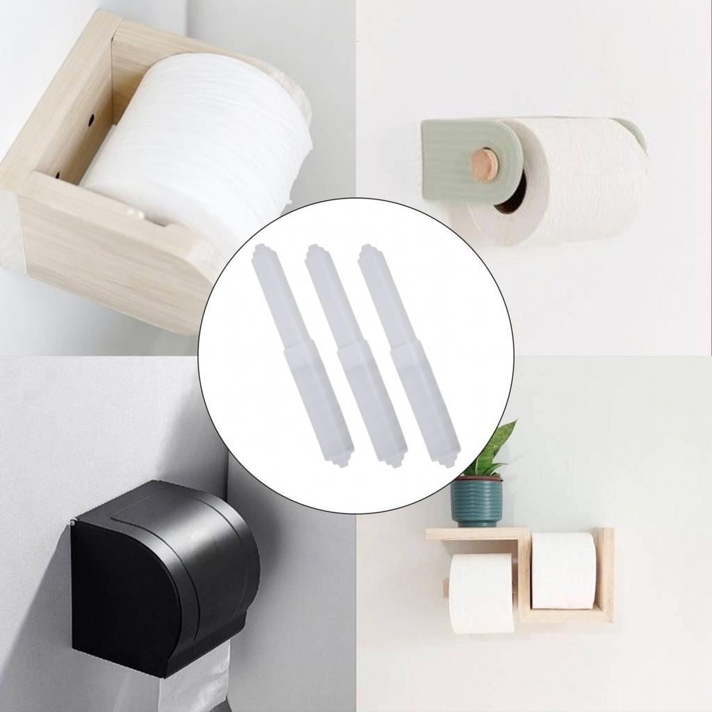1/3Pcs Toilet Paper Holder Spring Loaded Spindle High Quality