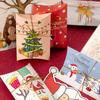 20-60 Stück Weihnachten Bronzing Kleine Geschenkbox Feiertagsparty Süßigkeiten Keks Snack Geschenk Mode Einfache Verpackung Kissenform Karton