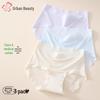 Cosmo Lady Women's Modal Cotton Antibacterial Mid-Waist Briefs 3-Pack