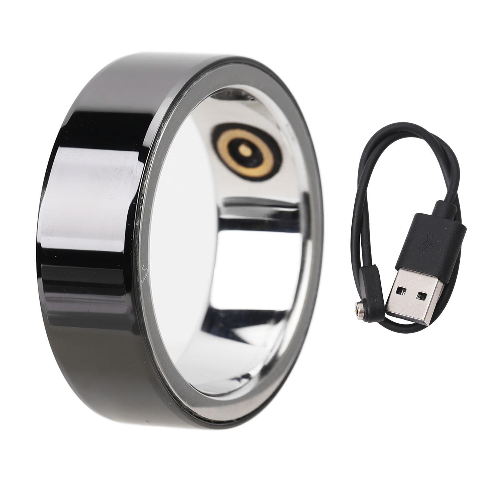 Smart Ring Mobile Phone BT Connection Smart Rechargeable Waterproof Smart Health Ring for Sleep Quality Body 21#