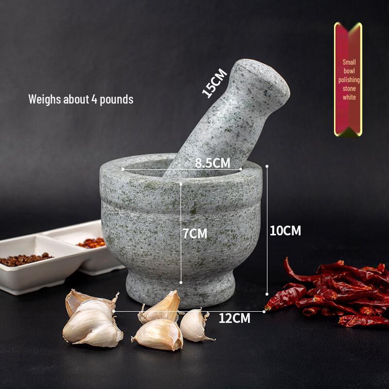 Natural Granite Mortar and Pestle Set