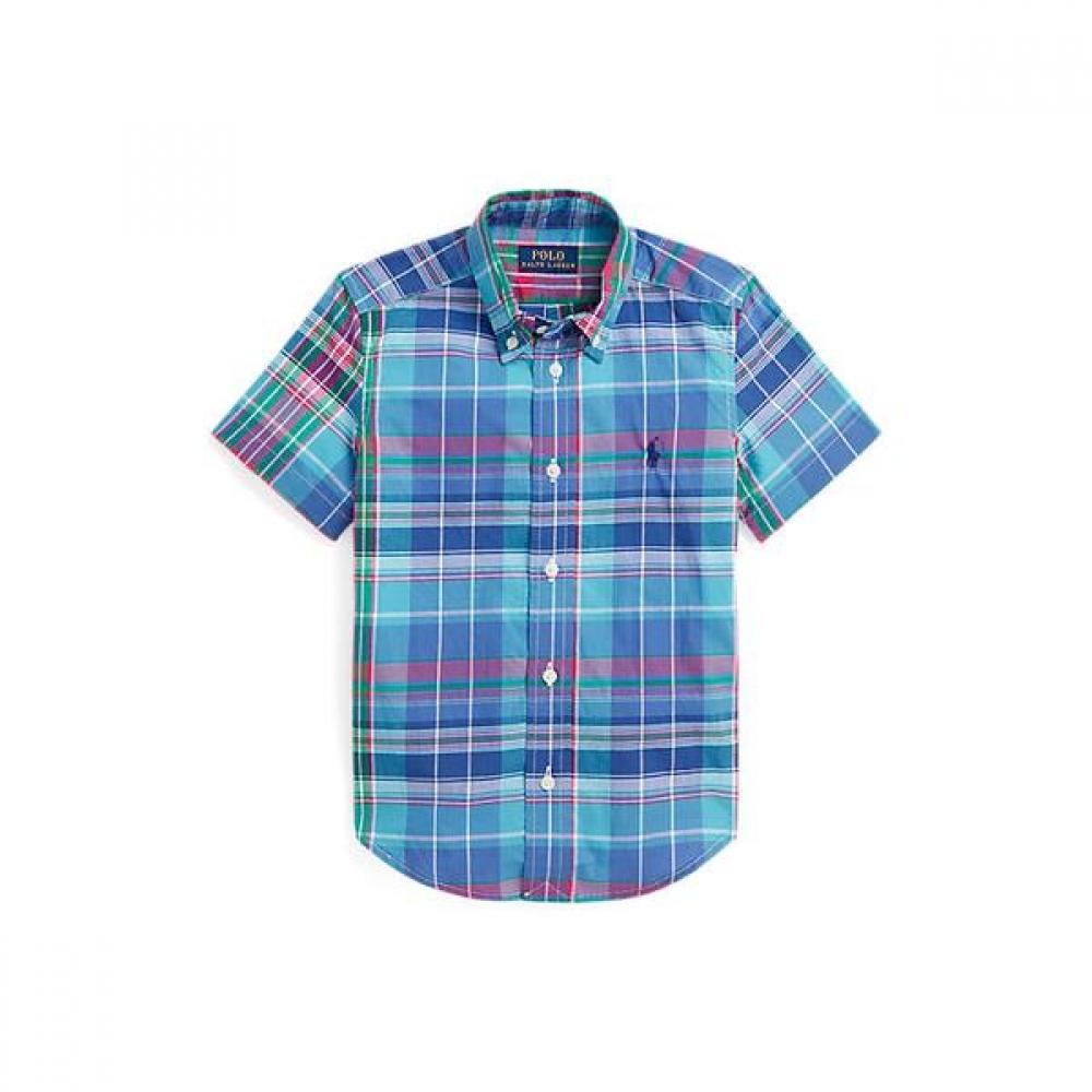 Polo Kids Geometric Poplin Short Sleeve Shirt Cwpowovt6820363999 2T