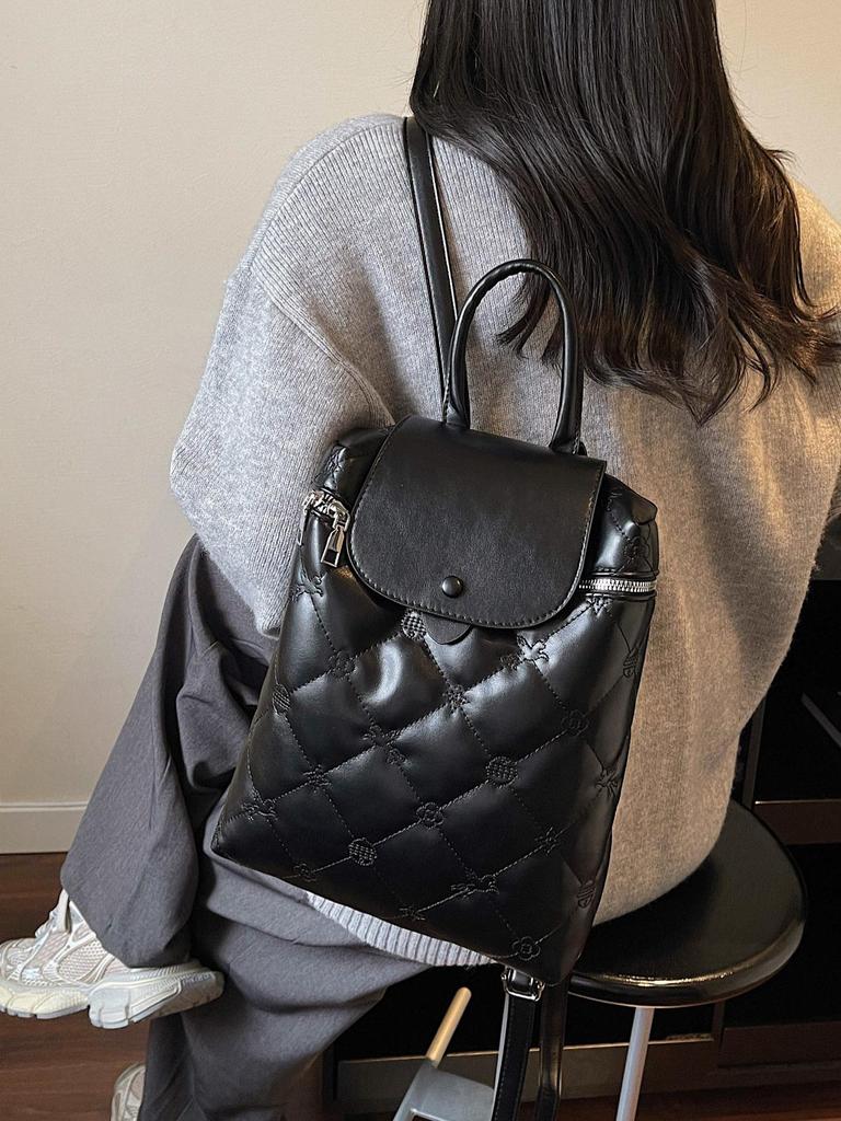 Korean Women's Minimalist Backpack 2025 - Trendy, Large-Capacity Autumn/Winter Handbag & Commuter Bag