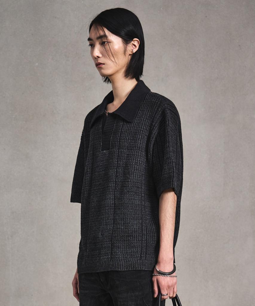 LMOOD Merci Tweed Half Knit Charcoal