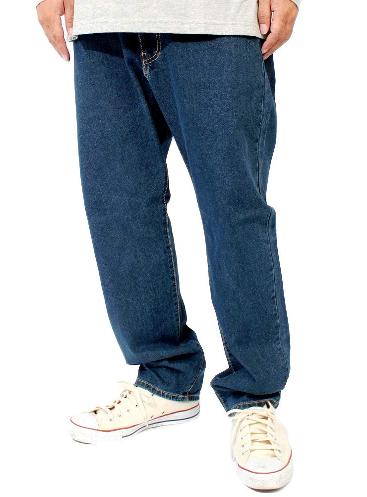 

Однотонный деним больших размеров, зауженный или обычный, стрейч, размер 88, темно-синие мужские брюки, в наличии, посадка, джинсы/брюки чинос, (Длина по внутреннему шву 76 см)