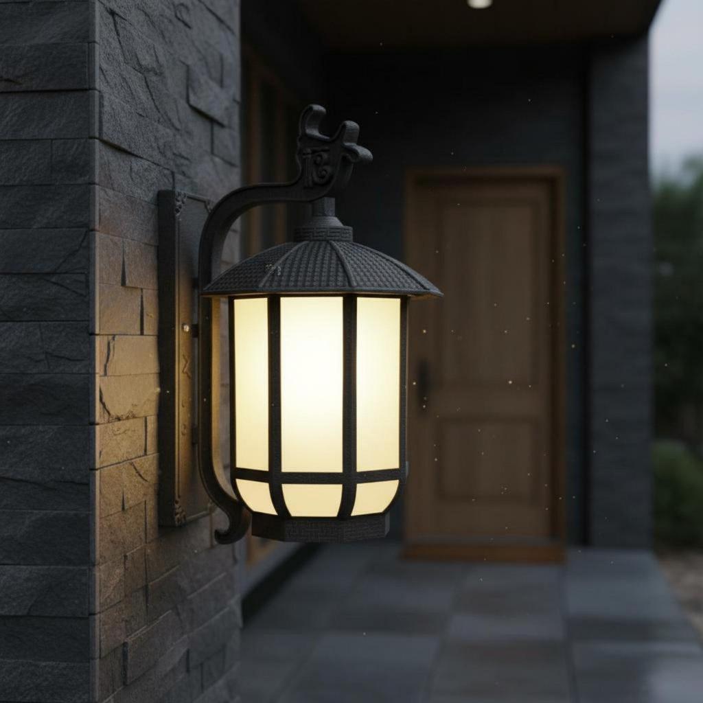 Chinese Design Wall Lantern Waterproof Home Lighting Weatherproof for Gate