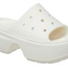 Crocs Thick-soled Slippers for Snow Caves, Non-slip Slide Sandals Slides 'White' Women's