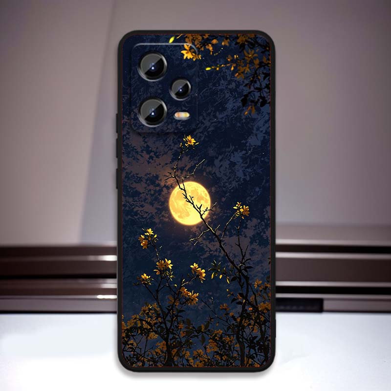Cosmic Starry Sky Pattern Phone Case For Xiaomi Redmi Note 15 14 13 12 12S 11E 11 11S Pro Plus 4G 5G Black Soft TPU