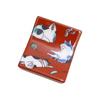 Kutani Ware Chopstick Rests - Japanese Traditional "Kutani Five Colors" Porcelain - Cat Design with Pouch - "Seikou Kiln" - Authentic Japanese