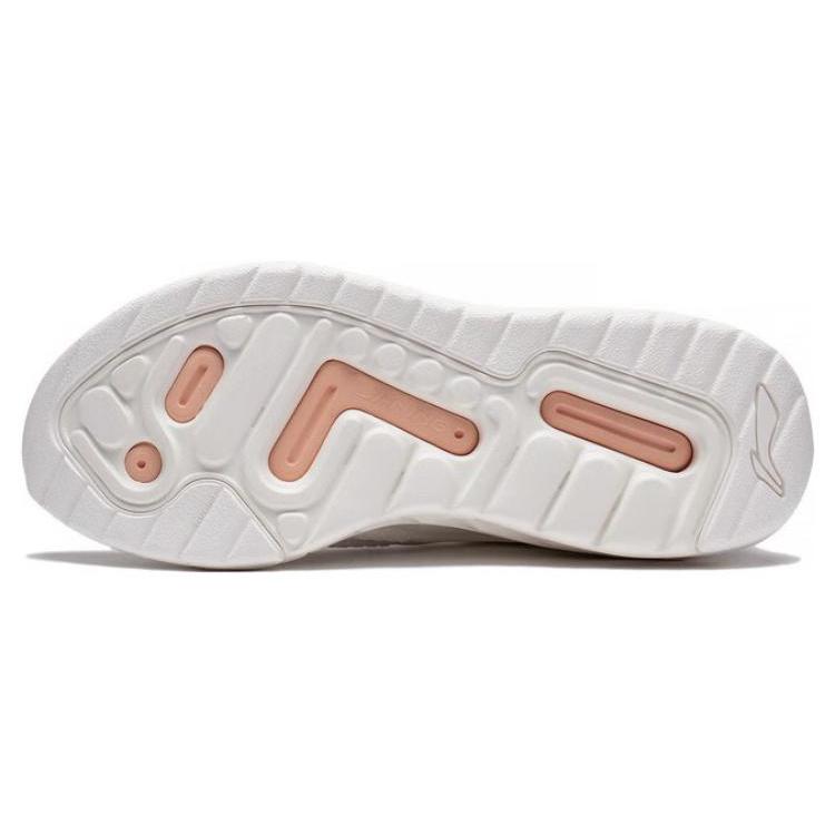 Li Ning Yuedong 1.0 Sportliche Abriebfeste Atmungsaktive Niedrige Laufschuhe Damen Weiß ARST032-4