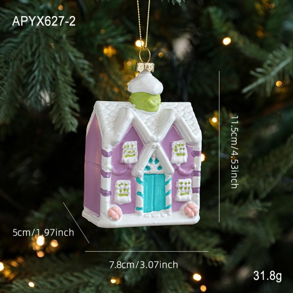 New Plastic Christmas Macaron Ornaments DIY Cute Christmas Tree Pendant Christmas Tree Hanging Ornaments Christmas Navidad Gift