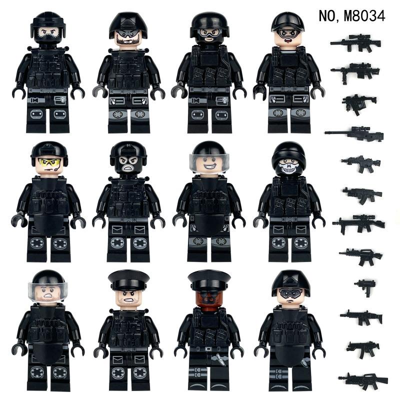 Special Police Forces Jungle Scouts Police Bandits Children Educational Assembly Building Blocks Toys Toys for Girls Dolls