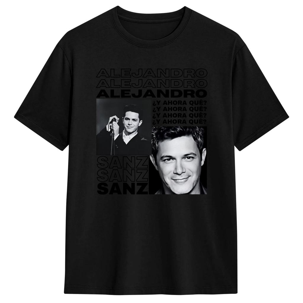Alejandro Sanzs TShirts Unisex Spanish 2026 Tour Funny Cotton Tees Round Neck Short Sleeve T Shirts Summer Tops