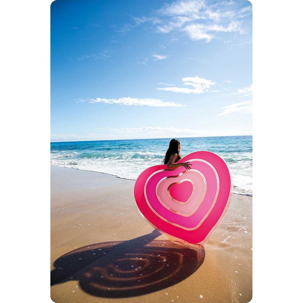 Inflatable Beach Mattress Heart 155 X 135 Cm Intex 58727