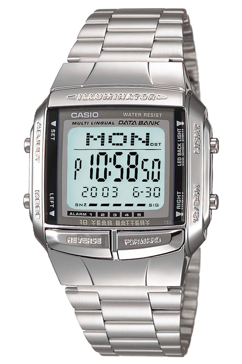 

Наручные часы Casio Collection Data Bank Серебристые [Casio] (старая модель) ДБ-360-1АJF