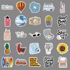 607 Trendy Cartoon Graffiti Stickers: Creative, Waterproof Decorations for Journals, Storage Boxes, and Water Bottles