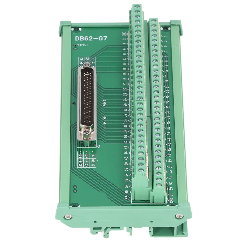 Bloc terminal Conector interfață mascul/femelă Adaptor cu 3 rânduri Modul placă de deconectare DC 60VDB62M7