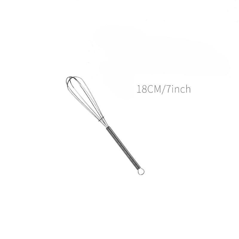 Ruční nerezový šlehač na vejce Mini šlehač Ručně vyrobený Whiskey Káva Smetana Koláč Drátová metla Mixér Pečicí nástroj Příslušenství