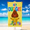 Quick Dry Beach Towel Hey Duggee cartoon Pattern, Lightweight Absorbent Towel for Pool Beach Vacation Use
