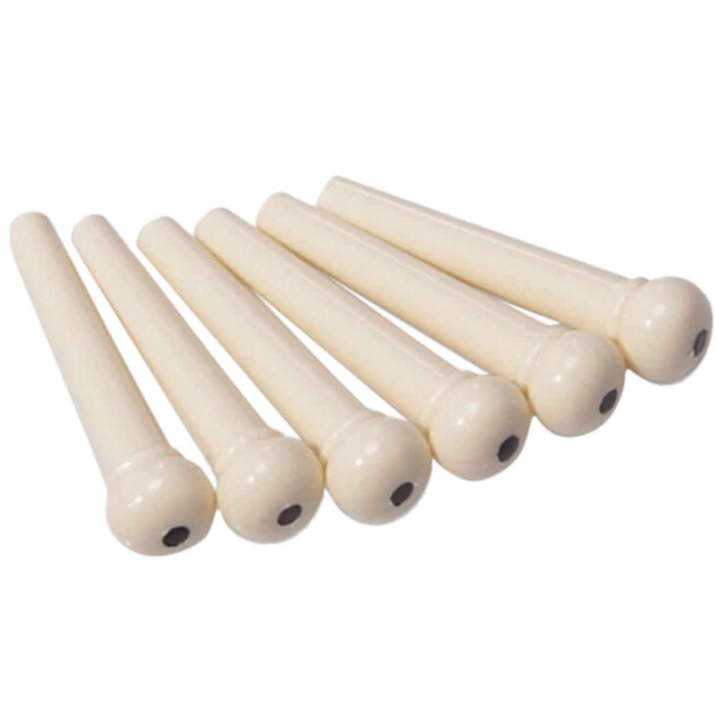 6Pcs Plastic Bridge Pins For Acoustic Guitar Accessories Quality Replacement
