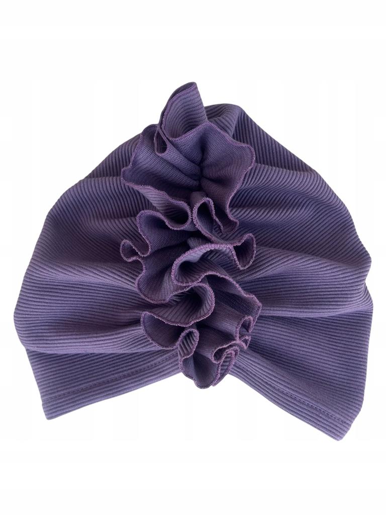 Women' Spring Turban Luba Orchidea with Ruffles Light and Comfortable Cotton