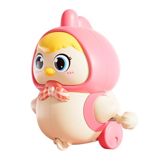 Wind-up Chick Crawling Toy Magnetic Mother Baby Chicken Swing Walking Toy Educational Interactive Spring Clockwork Animal Toy