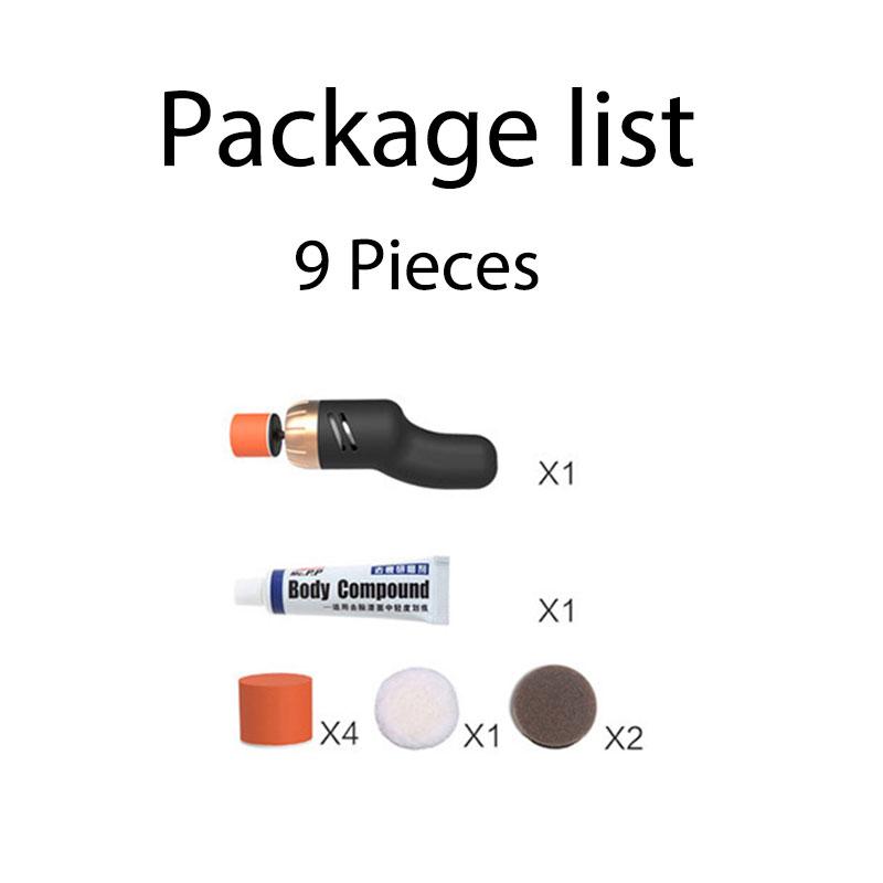 Mini Autopolierer Kratzerreparatur Manuelle Poliermaschine mit 100 ml Wachs für Autolackpflege Reinigungs-Wachs-Werkzeug