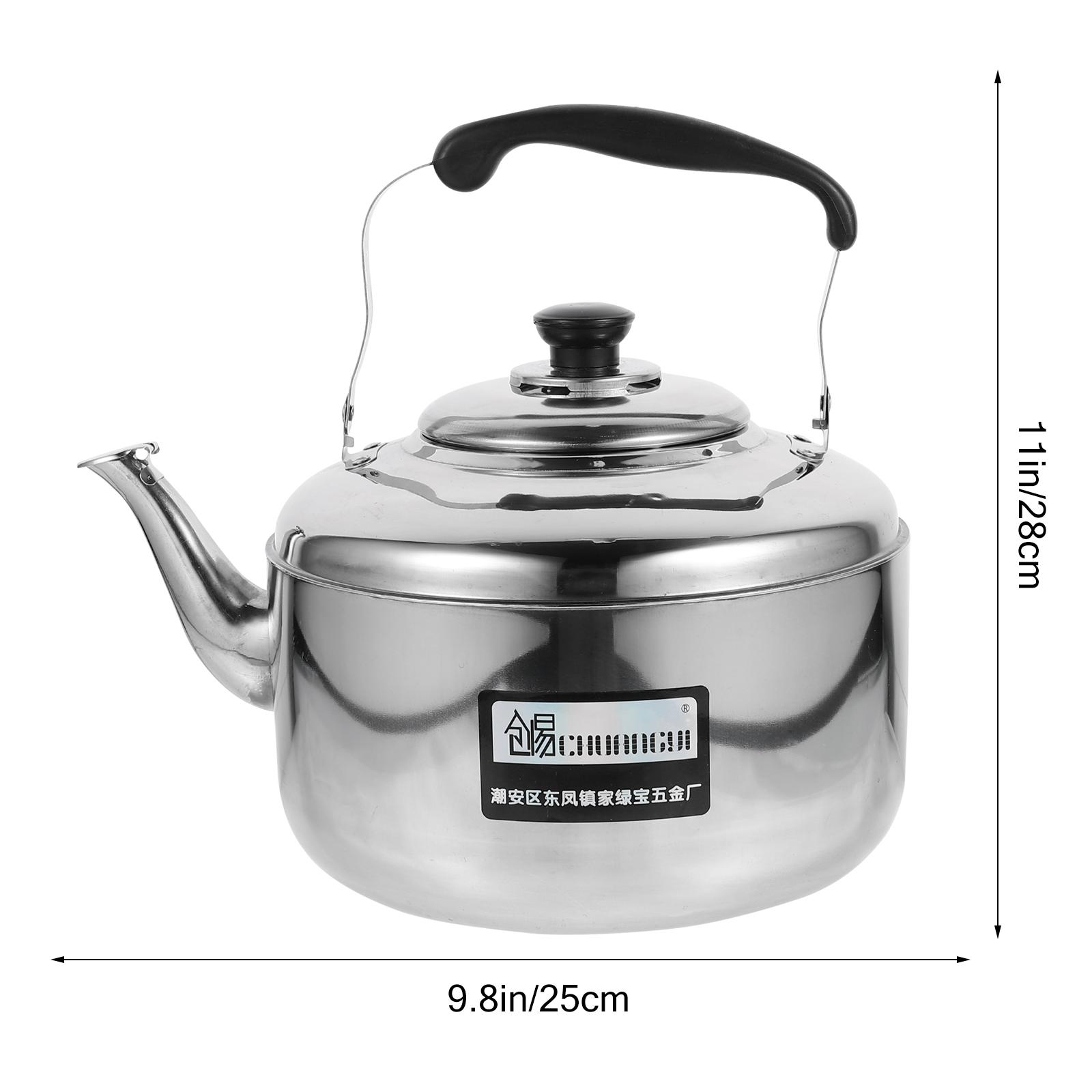 

6L Stainless Steel Whistling Kettle Large Capacity Rapid Heating Water Boiling Pot for Gas Stove Household Tea Coffee Mulled