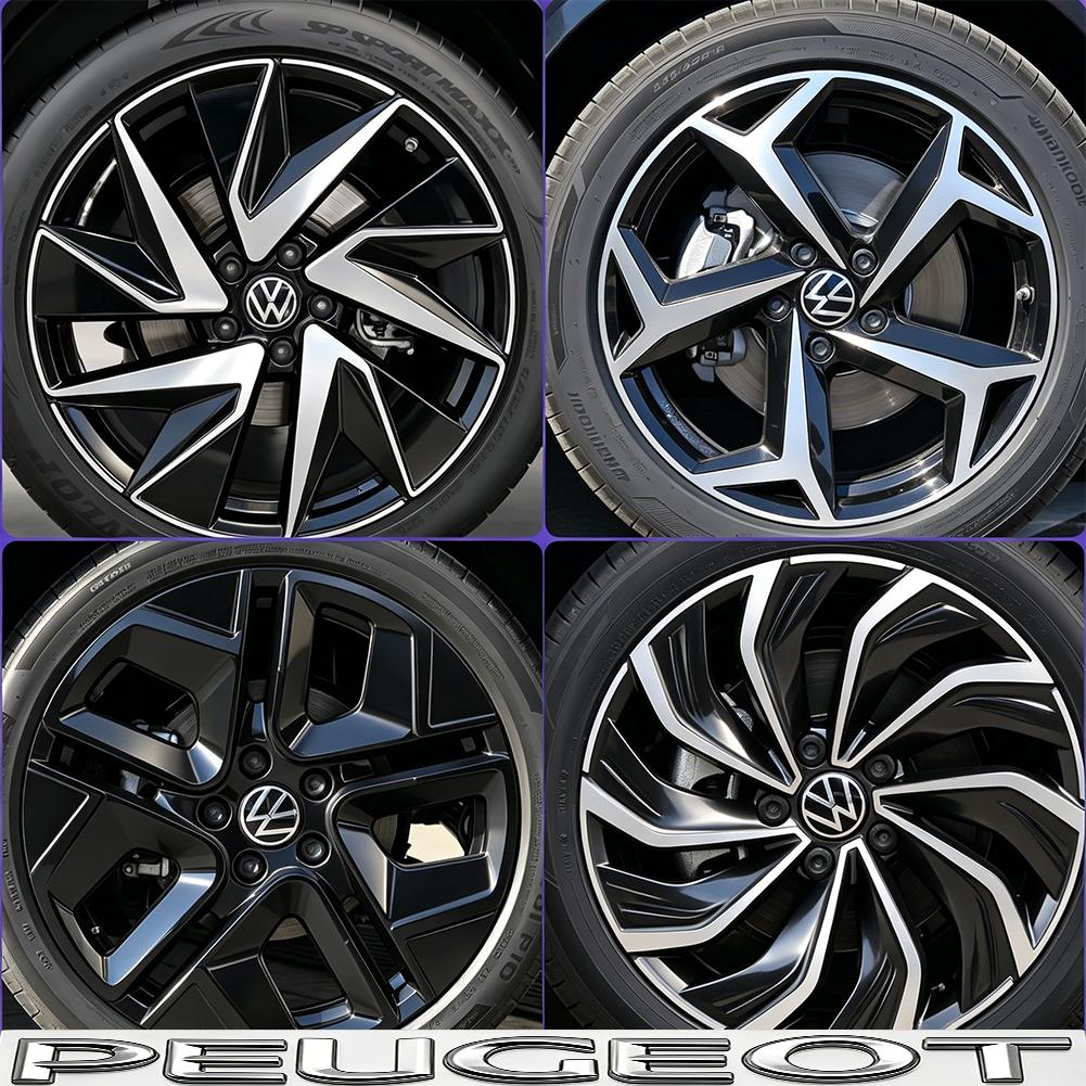 4pcs Wheel Center Hub Caps 56mm 65mm Wheel Cover For VW Golf Tiguan T-Roc Polo Passat ID.4 T-Cross ID.3 Taigo ID.7 Atlas Beetle