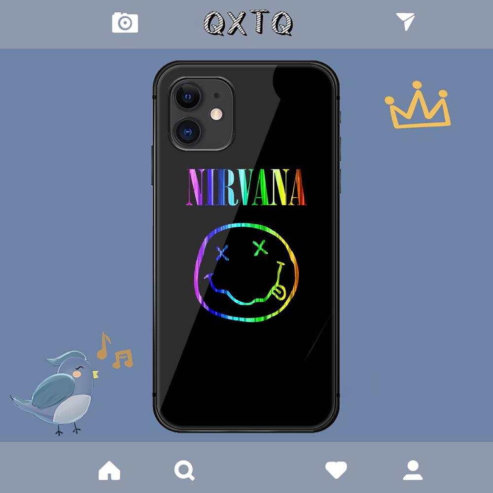 N Nirvana Banda de Rock Funda Para iPhone Samsung Galaxy Redmi Note S 17 16 15 14 13 20 24 25 54 Pro Max Ultra Fe Cubierta de Vidrio Templado