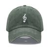 Unisex Soft Cotton Dad Hat Musical Note Embroidery Baseball Cap For Women Men Adjustable Unisex Casual Sports Caps